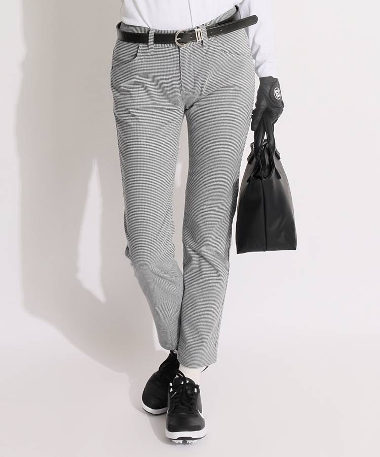 TL 【静電気防止】千鳥格子ツイード調テーパードパンツ