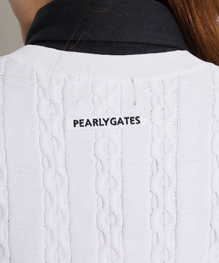 パーリーゲイツ PG アーガイル柄Vネックニットベスト レディースゴルフ