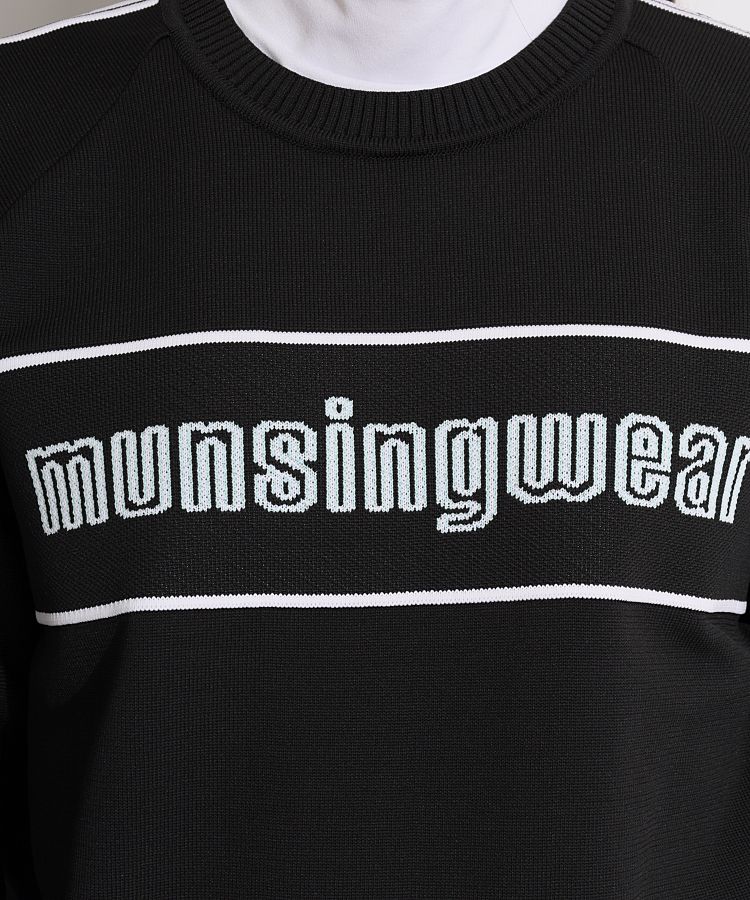 Munsingwear - 新品☆マンシング ウェア ゴルフ☆長袖 クルーネックセーター☆XL☆黒 Munsingwear マンシングウェア メンズ ゴルフウェア