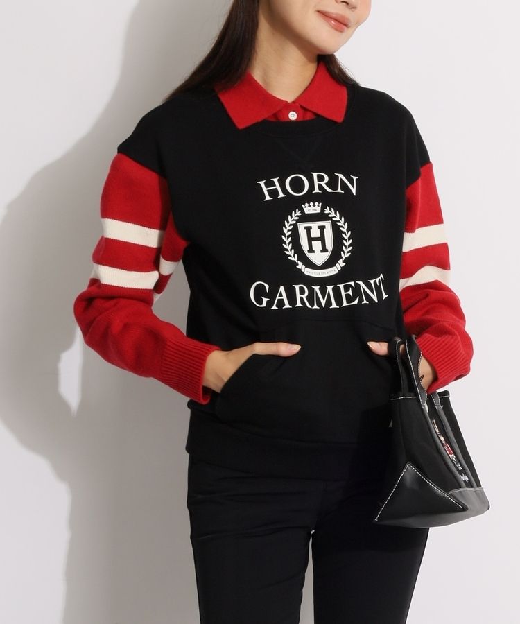 ARCHIVIO レイヤード風長袖ハイネックプルオーバー ARCHIVIO レイヤード風長袖ハイネックプルオーバー メンズ