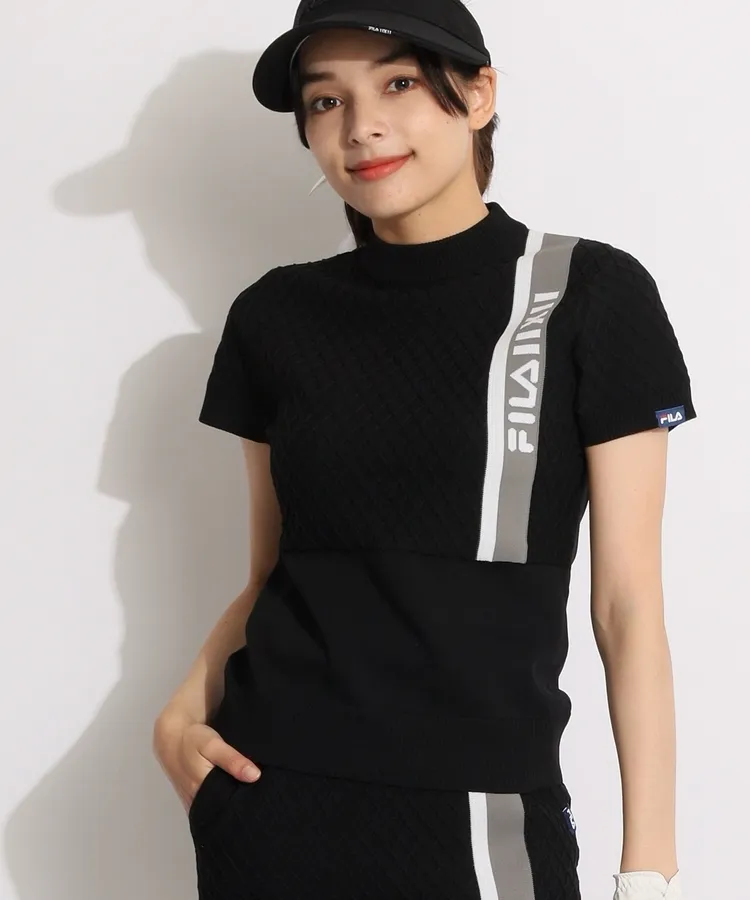 新品■22,330円【フィラゴルフ】レディース　半袖セーター 、スカート M/9 FILA ゴルフウェアレディース スカート ニットスカート 20代30代