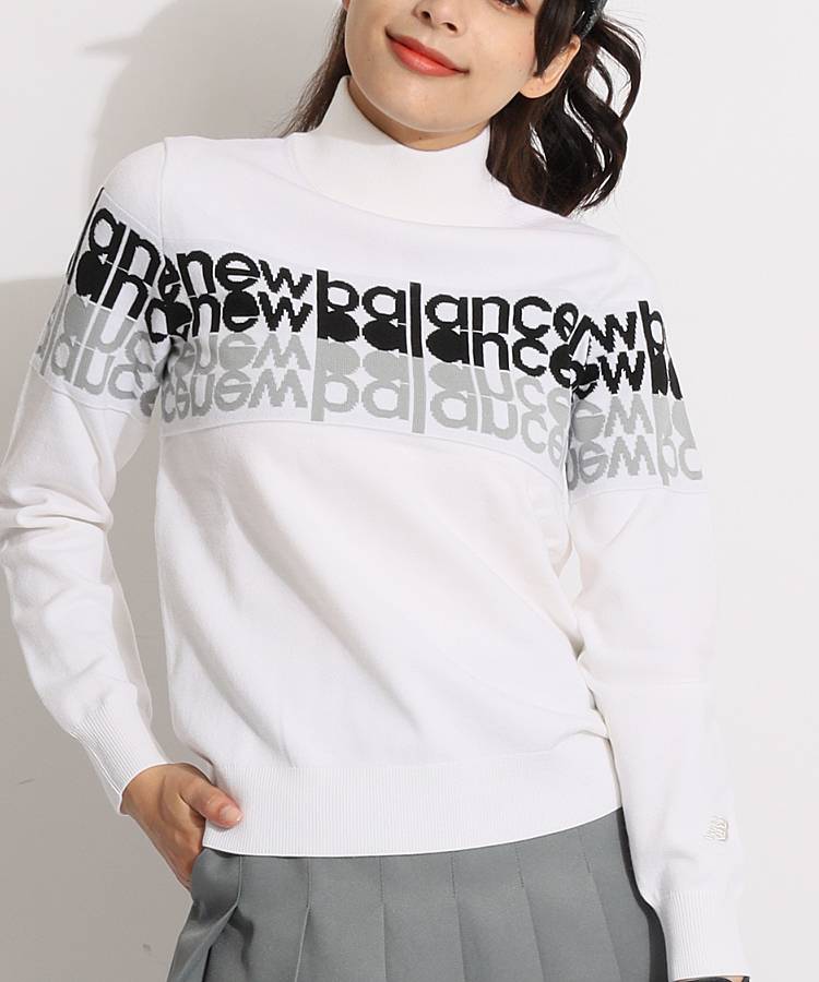 ニューバランスゴルフ NB 【蓄熱保温】繰り返しロゴハイネックニット