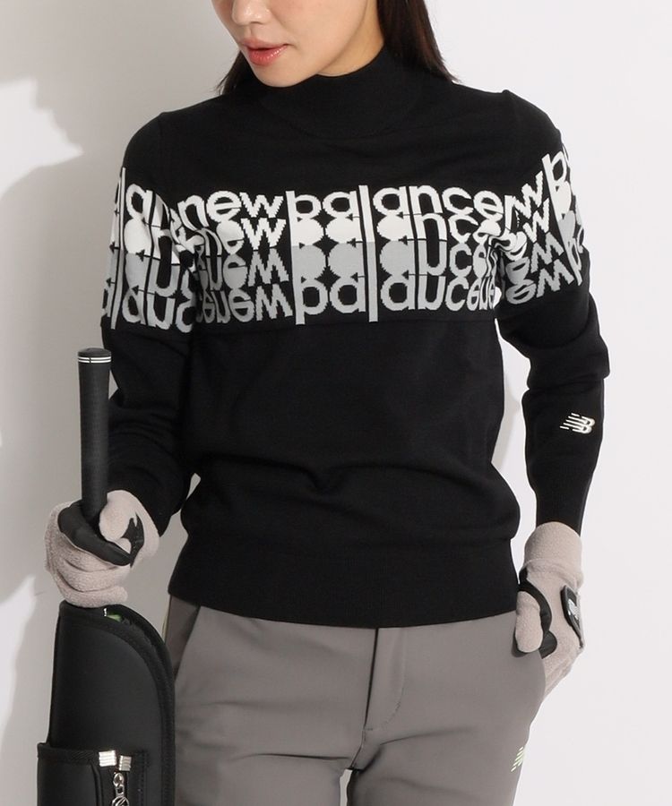 ニューバランスゴルフ NB 【蓄熱保温】繰り返しロゴハイネックニット