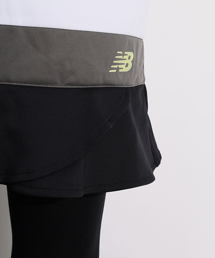ニューバランスゴルフ NB 【耐風保温】配色ライン裾フリル中綿スカート