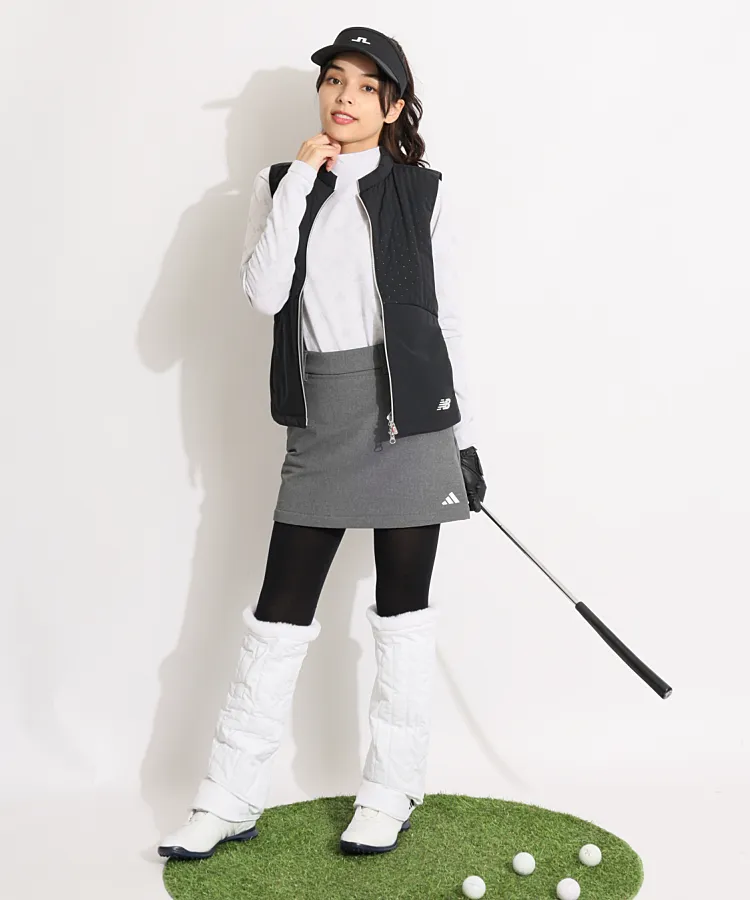 定率割引 往復 アディダスゴルフ AG シンプル中綿レッグウォーマー レディース レディースウェア