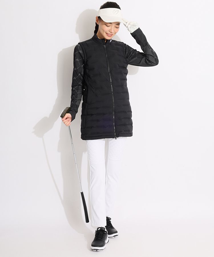adidas golf Frost Guard 撥水 ダウンベスト 黒 アディダス(adidas) ゴルフウェア アウターベスト Frost Guard