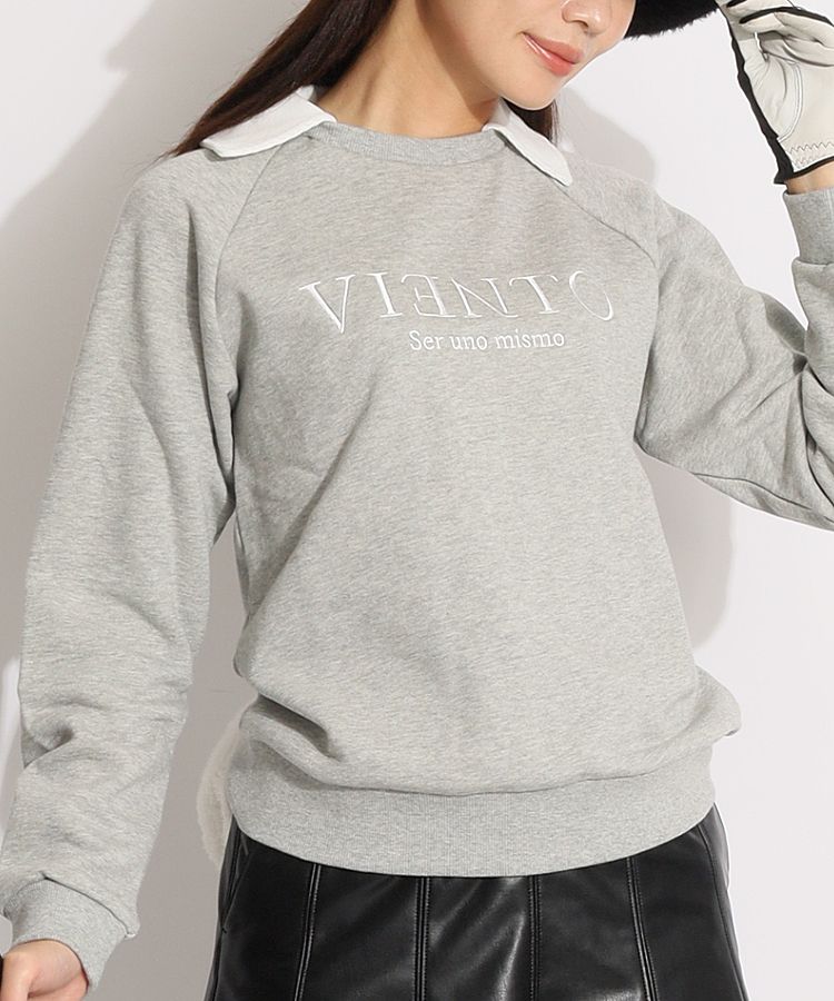 モナデルソル MD 衿取り外しスウェットプルオーバー レディースゴルフ