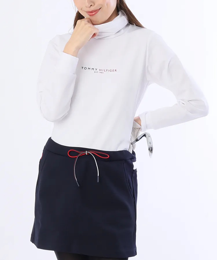 COLMAR コルマー　ネイビー フード付きゴルフワンピース セール】 くちなし小紋pt.ワンピース （ロング・マキシ丈