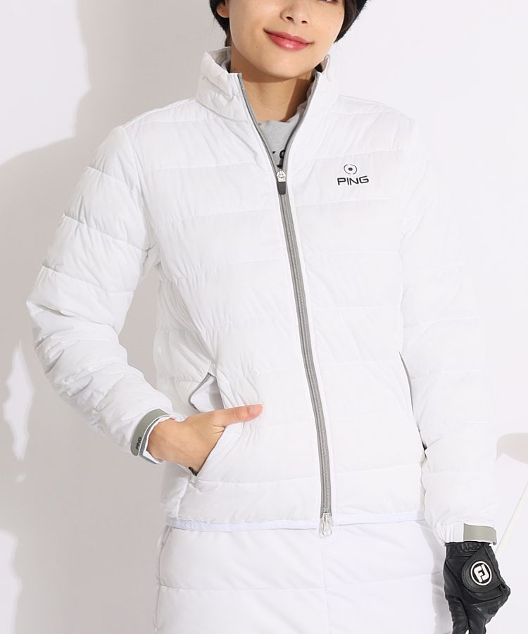 ピン PN 軽量撥水タフタ中綿ジャケット レディースゴルフウェア通販