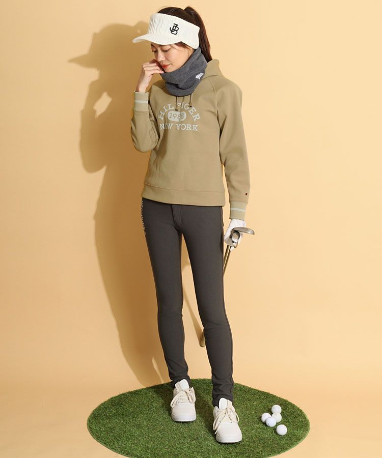 美品　ジャックバニー　ドライバーズニット　蓄熱　ダブルジップ　刺繍 ジャックバニー JB サイドロゴ刺繍ニットサンバイザー レディース