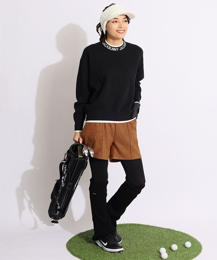 天竺セーター 0サイズS ジャックバニー ゴルフウェア 新品 レディース ジャックバニー JB サイドロゴ刺繍ニットサンバイザー レディース