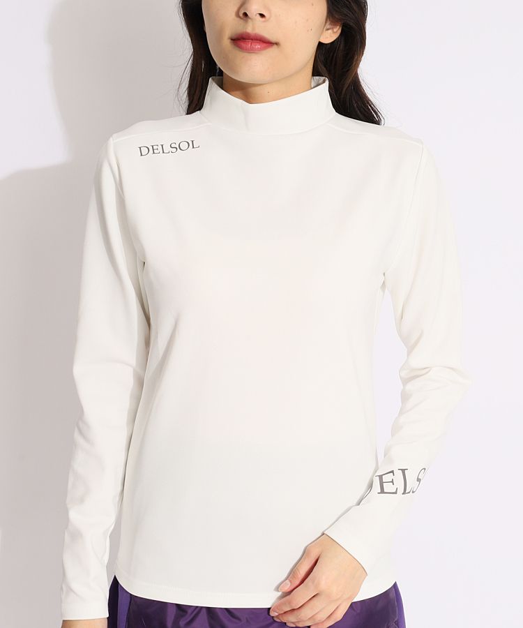 デルソルゴルフ DL 裏起毛モックネック長袖カットソー レディース