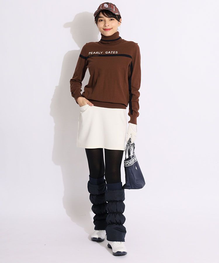 パーリーゲイツ PG 【SUSTAIN】カシミヤタッチロゴ切替タートルネック