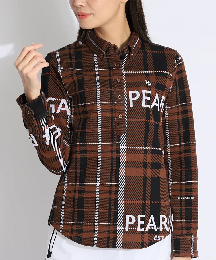 パーリーゲイツ PG 【透湿保温】チェック柄バックプリーツスカート