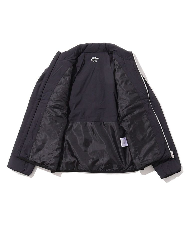 美品】Titleist ゴルフウェア 中綿ブルゾン ブラック L 軽量 秋冬