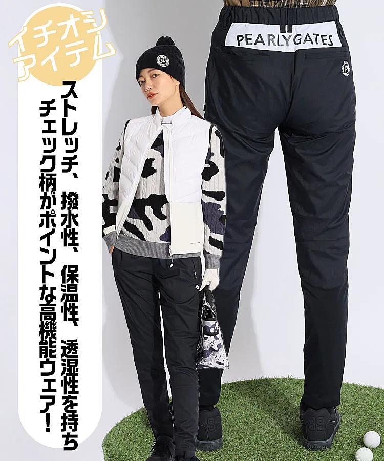 パーリーゲイツ　ボタニカル柄テーパードパンツ 新品未使用タグ付き】パーリーゲイツ ボタニカル柄 ストレッチ