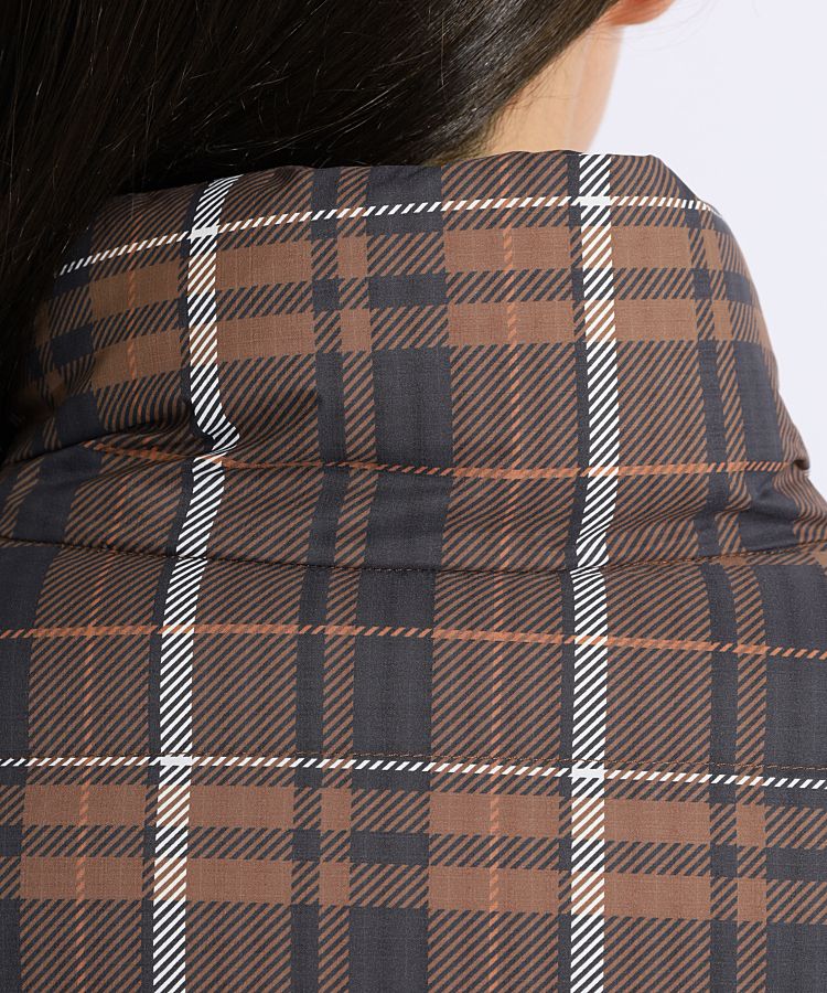 パーリーゲイツ 2WAYダウンジャケット レディース サイズ0 チェック柄