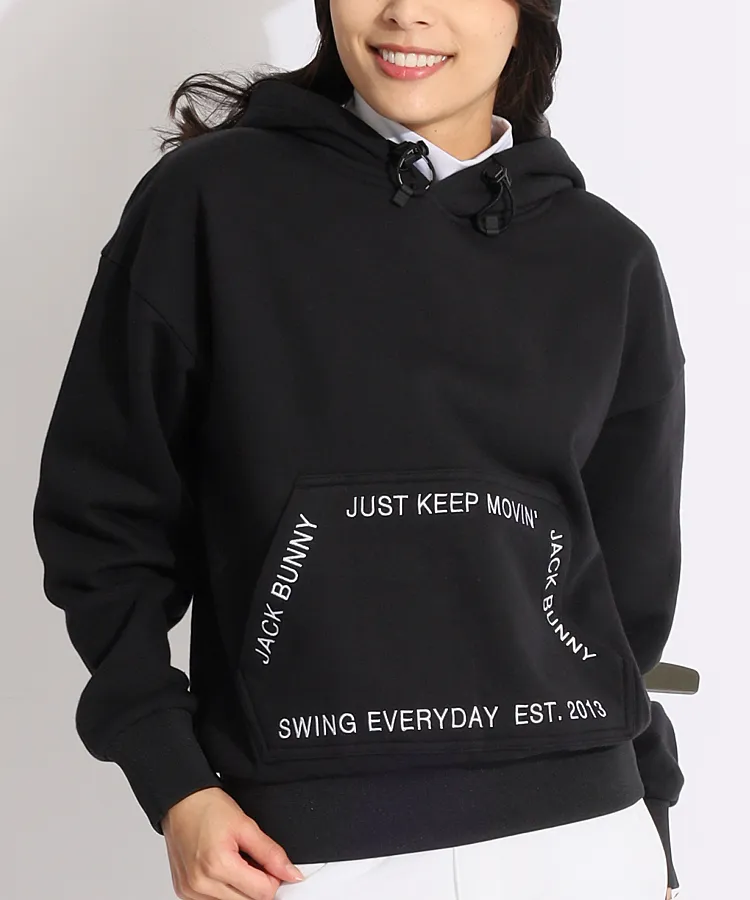 ジャックバニー JB ロゴプリント裏起毛モックネック長袖カットソー