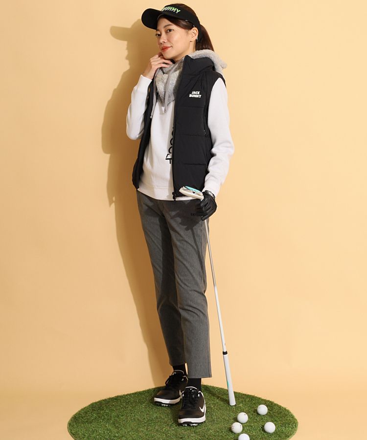 ジャックバニー JB 2WAYロゴジップベストブルゾン レディースゴルフ