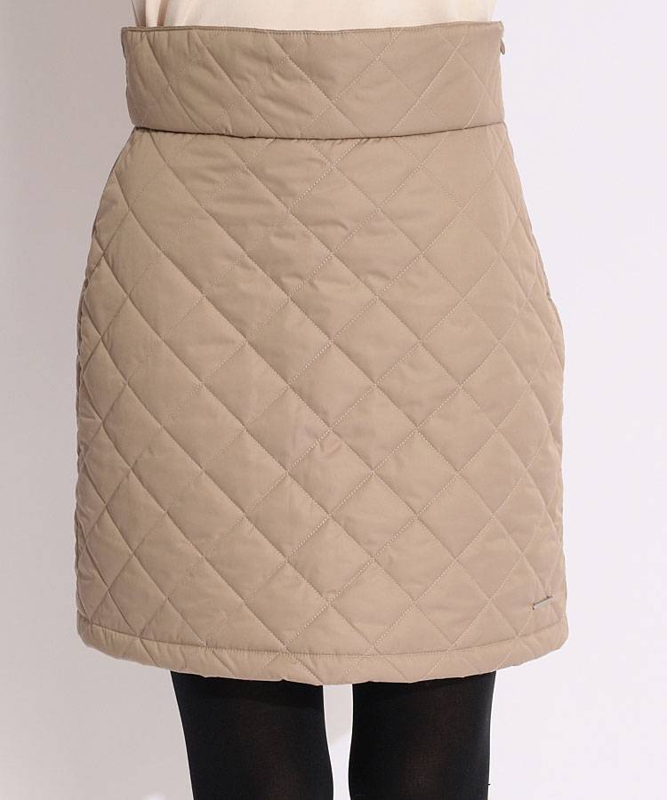 AS 【11/11までタイムセール】バイアスキルトハイウエスト中綿スカート