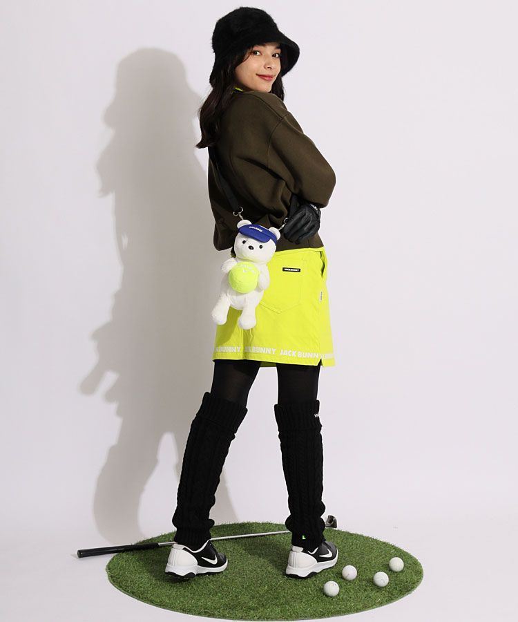 ジャックバニー　セットアップ　スカート ジャックバニー JB 4WAYストレッチ一体型ペチパンツ裏起毛裾ロゴ