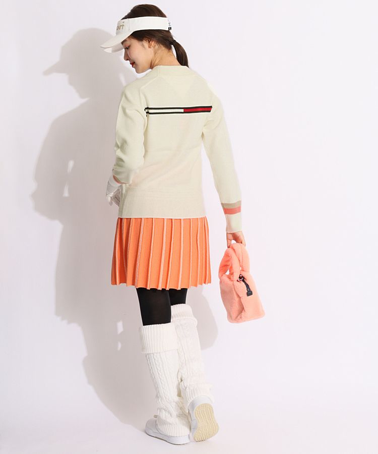 トミーヒルフィガーゴルフ TH バックフラッグボトルネックニット