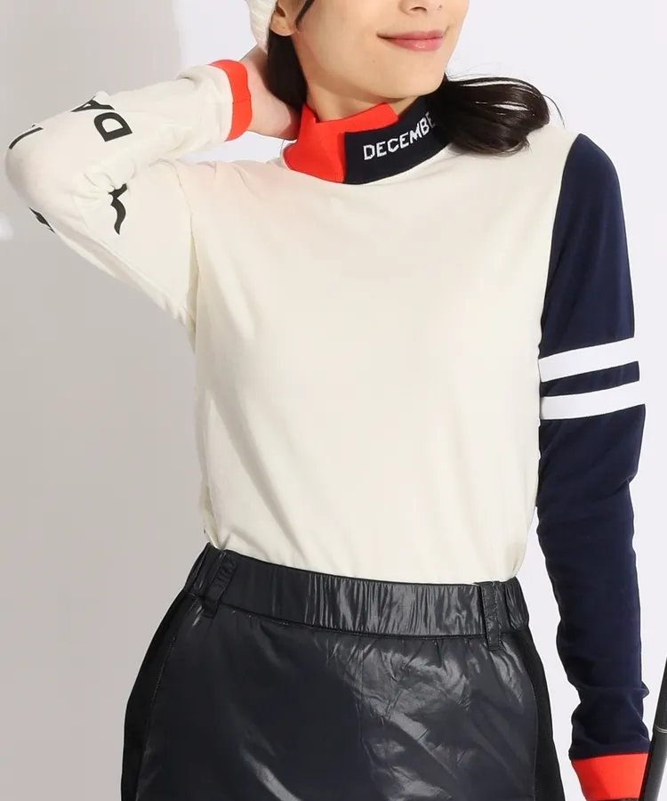 ディセンバーメイ（Lサイズ） Tricolor Mock long Tee / UNISEX | DECEMBERMAY