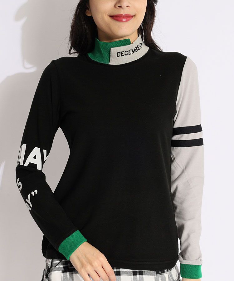 na様リクエスト商品ディセンバーメイセーター Logo pattern Rib knit（ニット/セーター）｜DECEMBERMAY