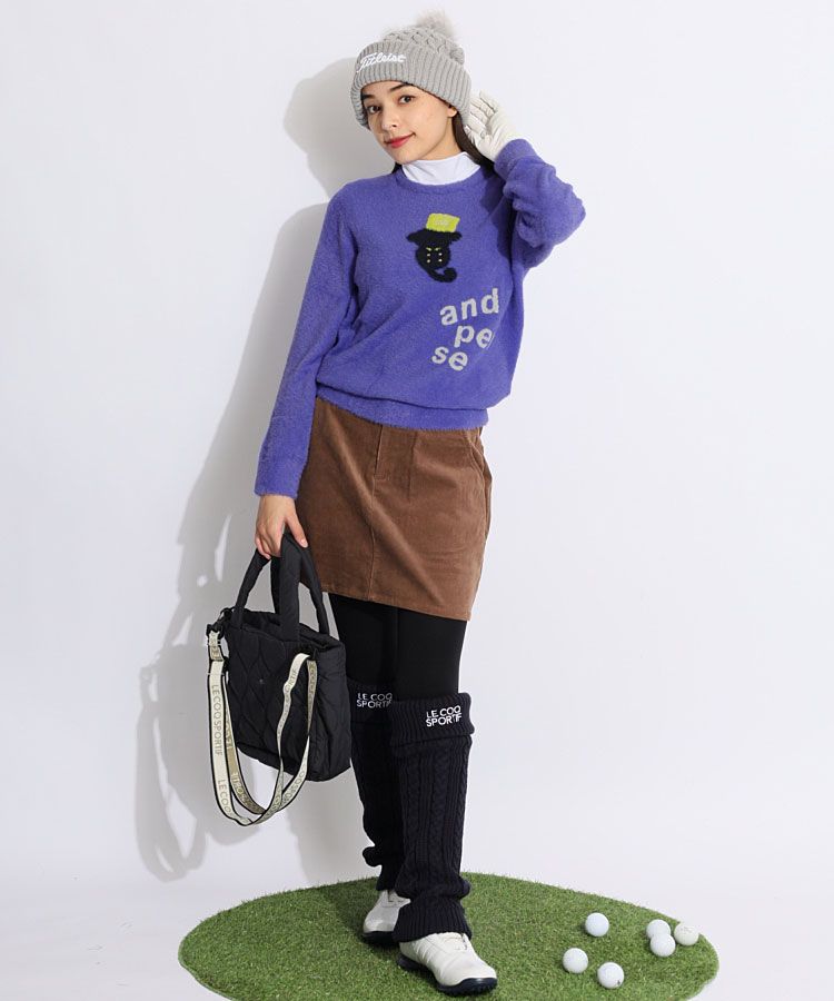 タイトリストアウトレット TL ポンポン付きケーブル編みニット帽