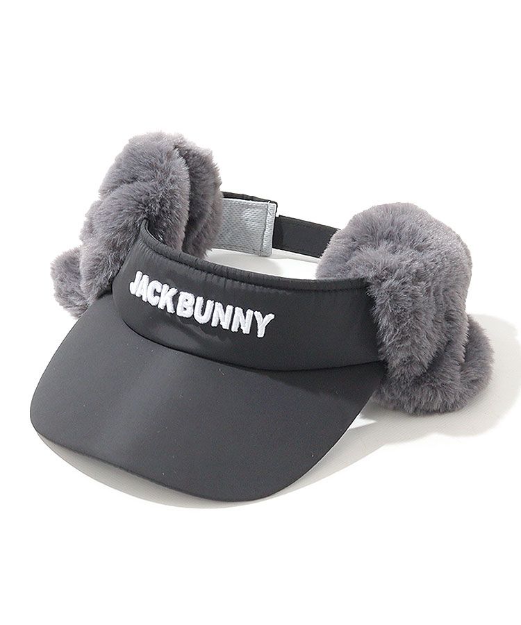 ジャックバニー JB フロントロゴファー耳当て付きサンバイザー