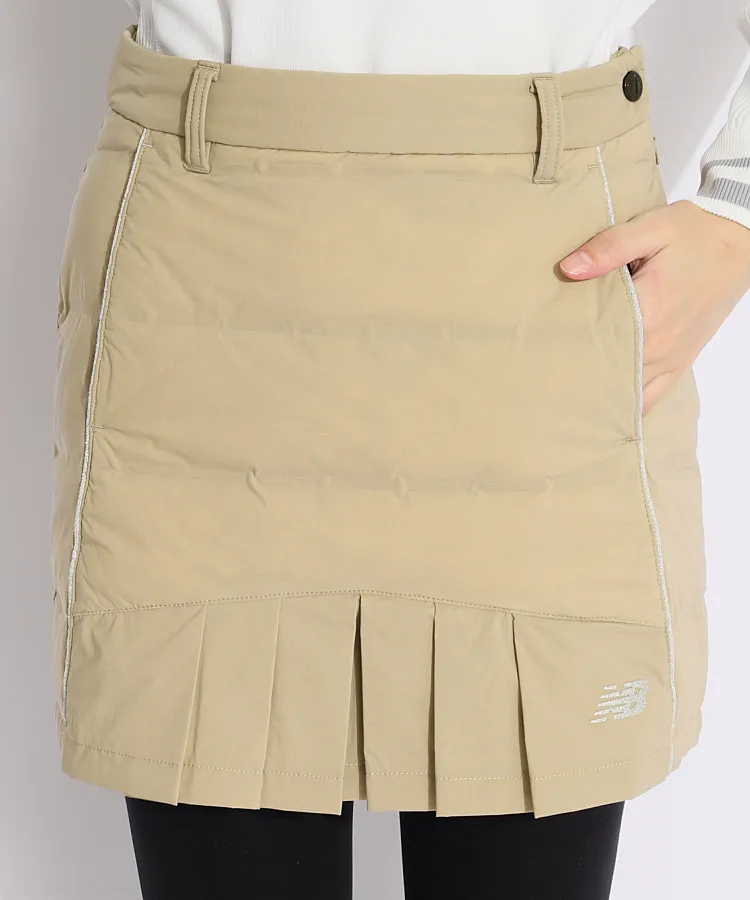 ニューバランスゴルフ　ダウンスカート　プリーツ　ウエストゴム　ホワイト　00 634b2028012a4d92499ff16730c675