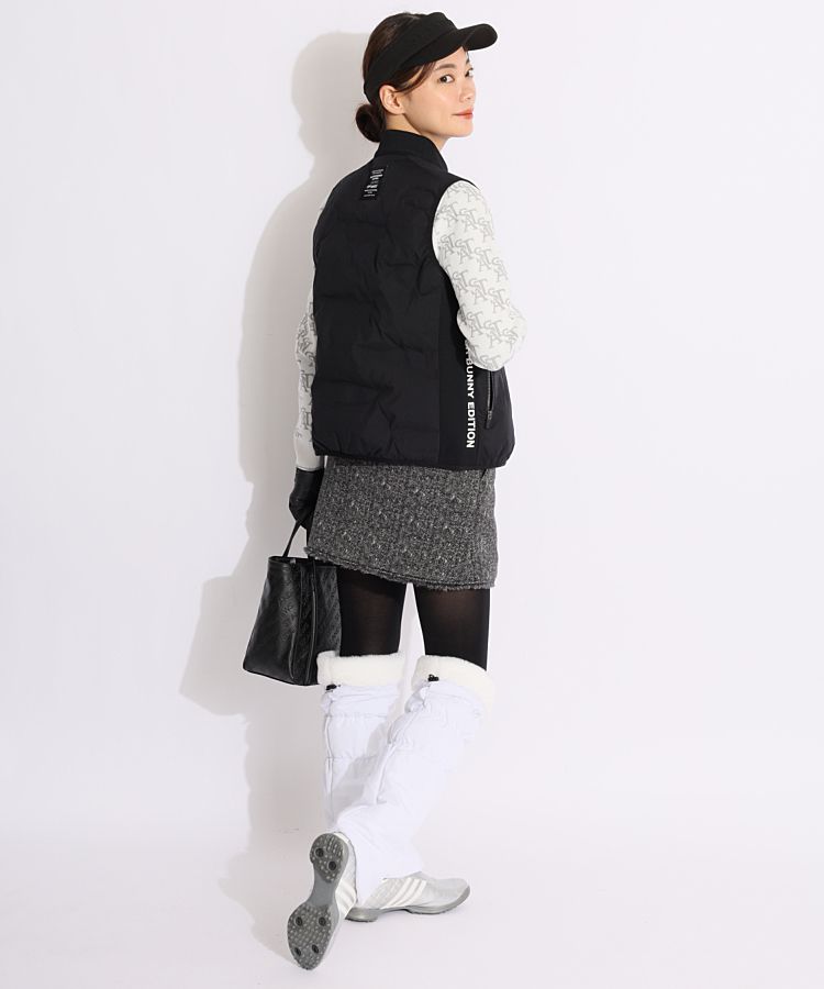 マスターバニー MB ファー切替タフタレッグウォーマー レディース