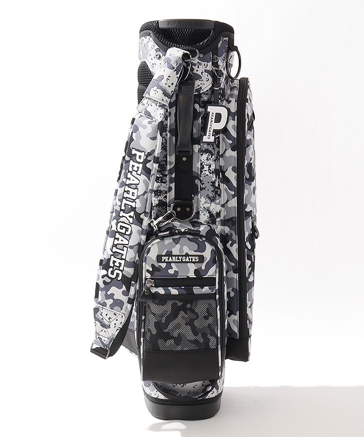 【女性使用品】パーリーゲイツ★希少デザイン★スタンドキャディバッグ★ゴルフバッグ 新品 PEARLY GATES ロゴ ＆ スマイル セルフ スタンド ゴルフ