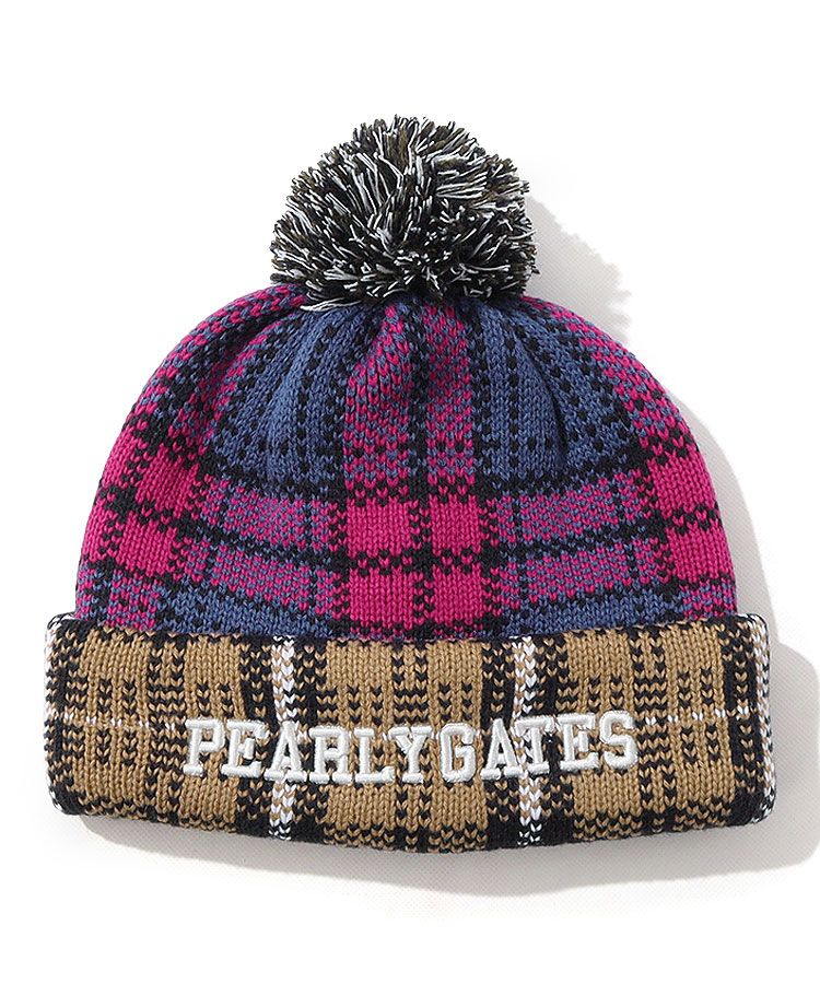 パーリーゲイツ♪黒いリブ編みニット帽 ファー付きポンポン ♪タグ付き 楽天市場】【PREMIUM SALE60%超OFF】PEARLY GATES パーリー