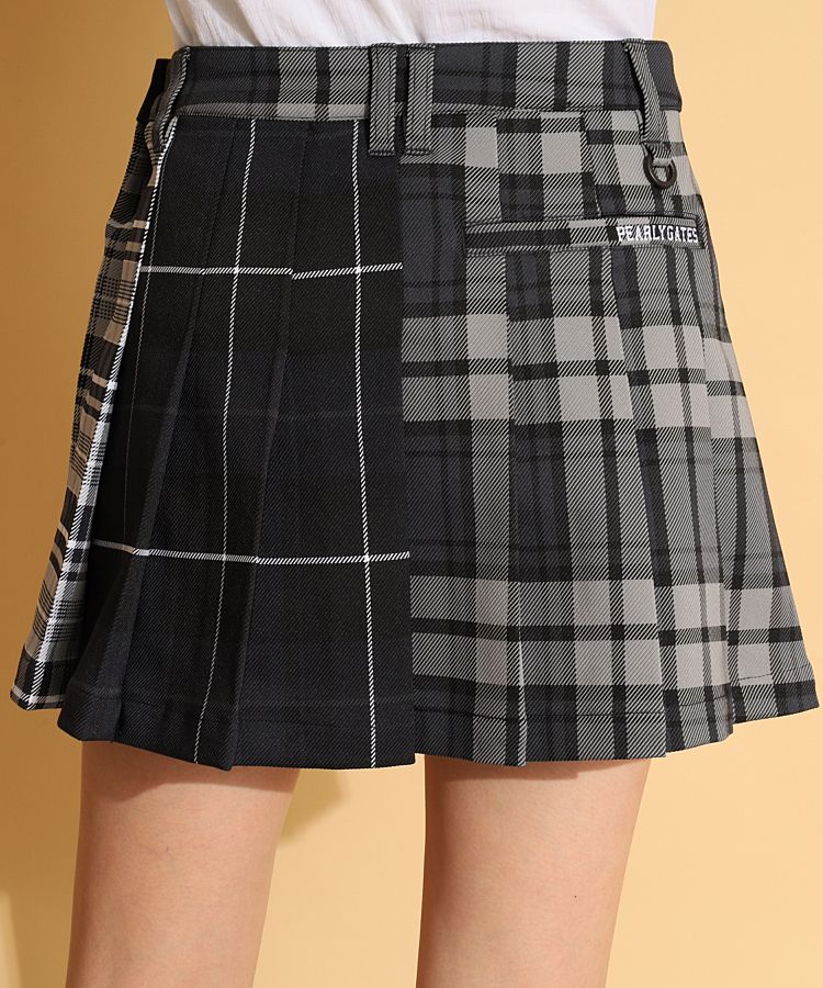 パーリーゲイツ PG マルチチェック柄プリーツスカート レディース