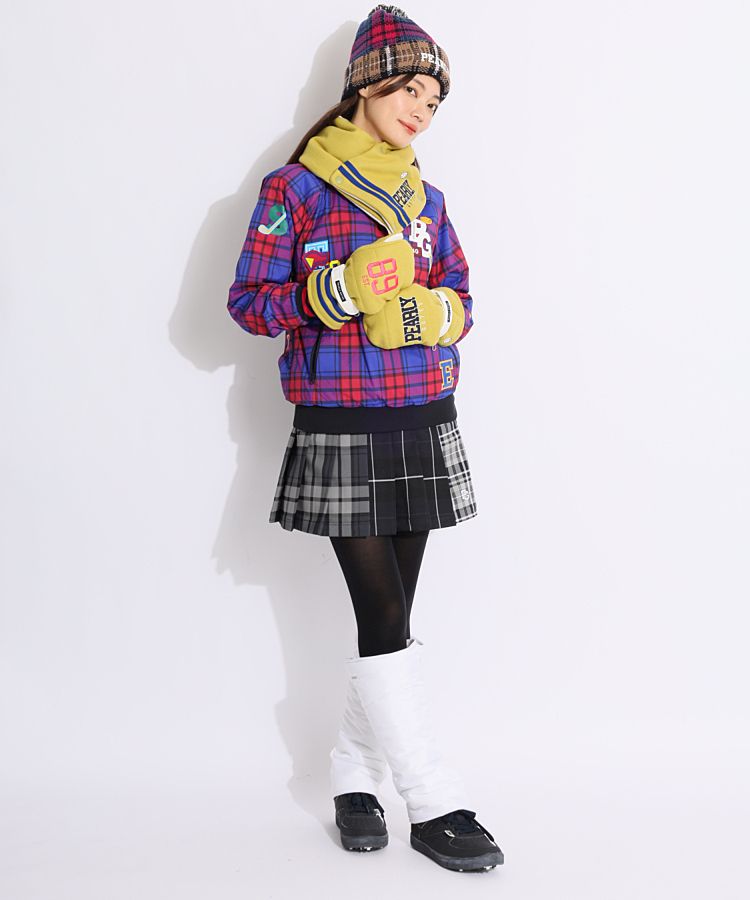 パーリーゲイツ PG マルチチェック柄プリーツスカート