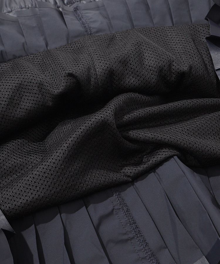 パーリーゲイツ PG 【軽量保温】バックロゴプリーツ切替タフタスカート