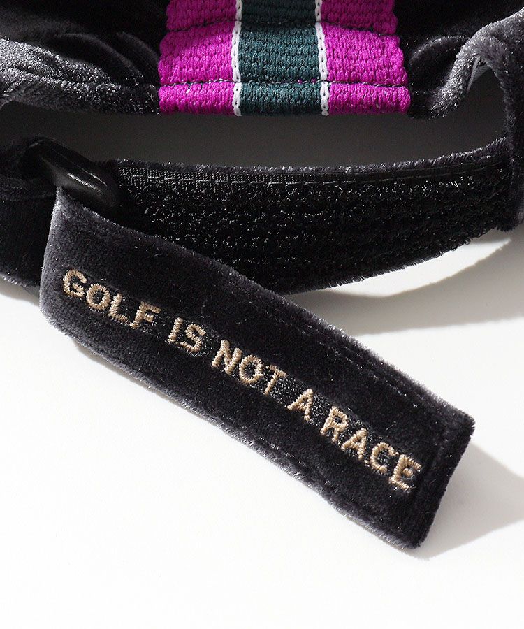 ディッセンバーメイ DM 配色ロゴラインベロアキャップ レディース