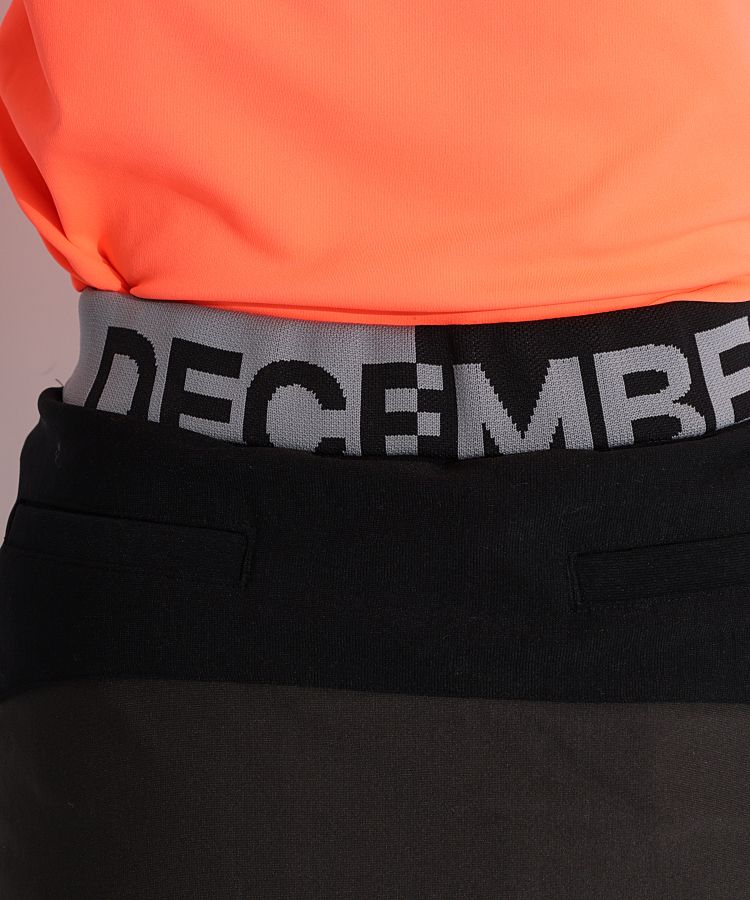 ディッセンバーメイ DM 一体型ペチパンツ付フロントボタン配色スカート