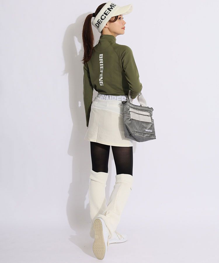 ディッセンバーメイ DM 一体型ペチパンツ付フロントボタン配色スカート