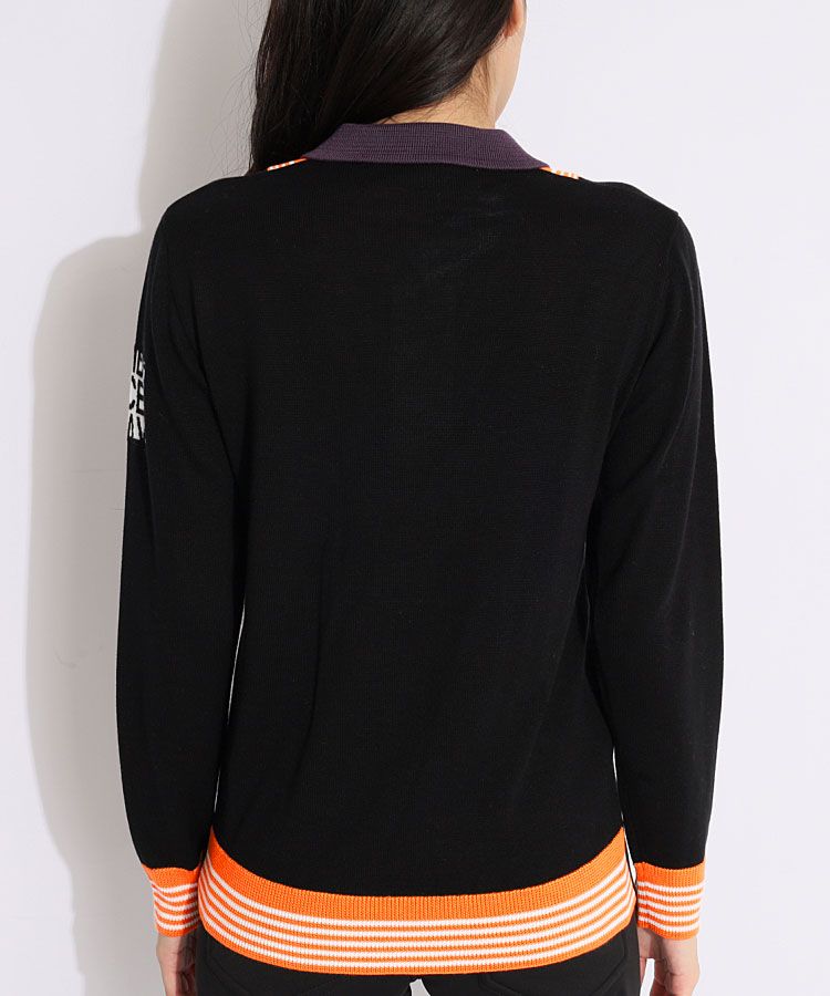 ディッセンバーメイ DM レイヤード風配色ニット レディースゴルフ