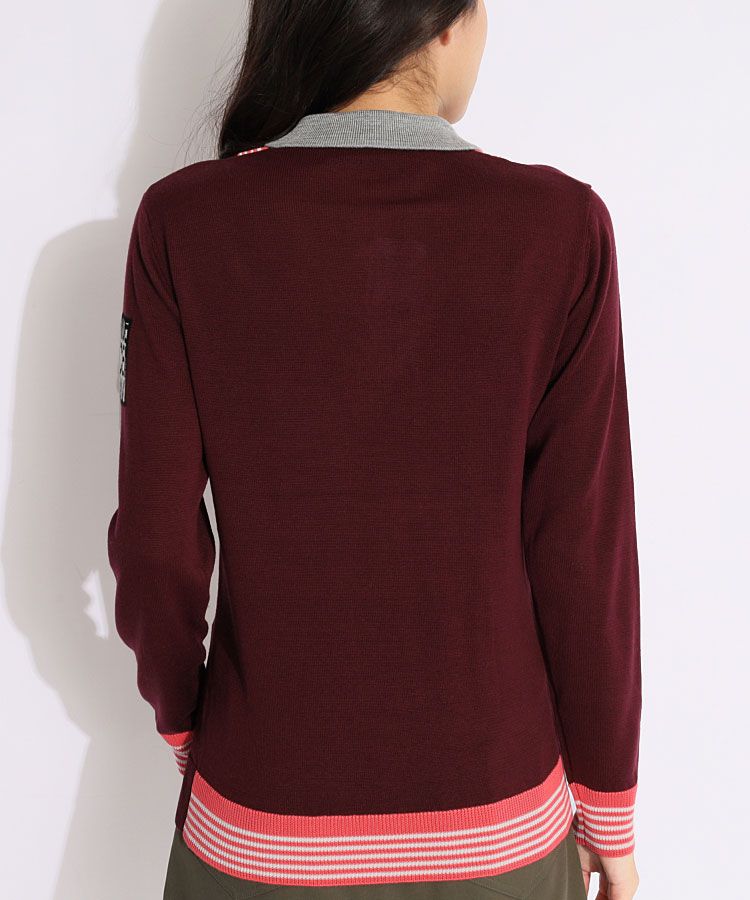 ディッセンバーメイ DM レイヤード風配色ニット レディースゴルフ