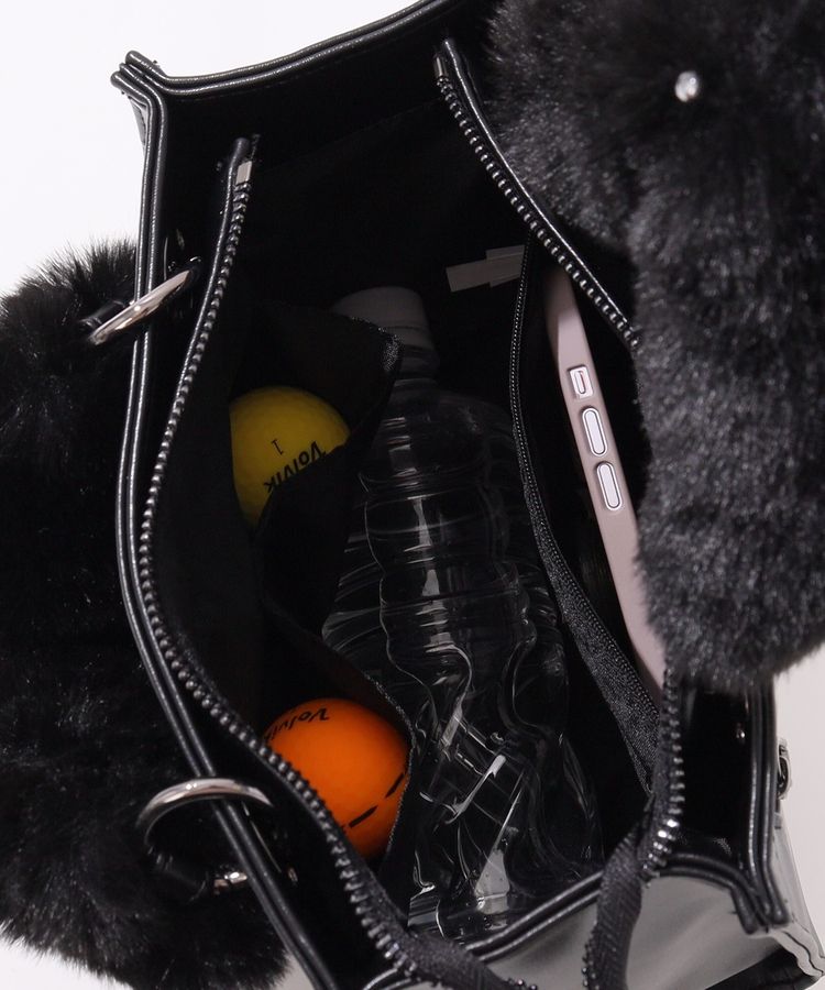 マスターバニー　フェイクファーカートバッグ 新品未使用 新品 パーリーゲイツ マスターバニー カートバッグ フェイクファー