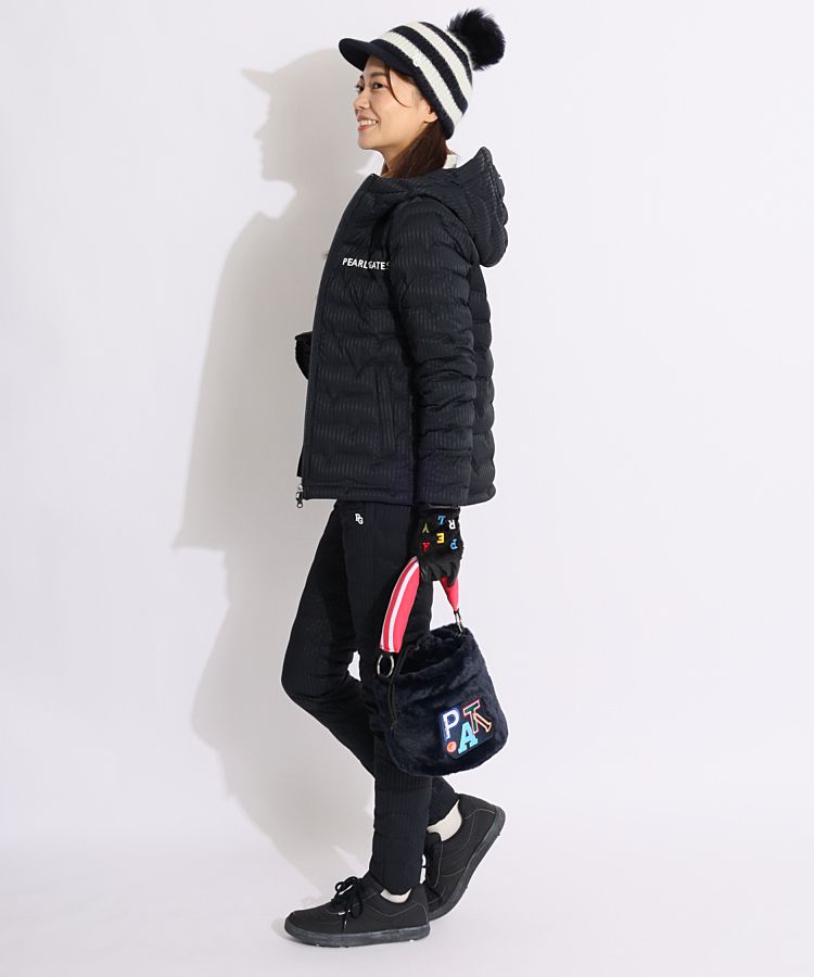 パーリーゲイツ PG 選べるデザイン耳当て付きポンポンニットキャップ