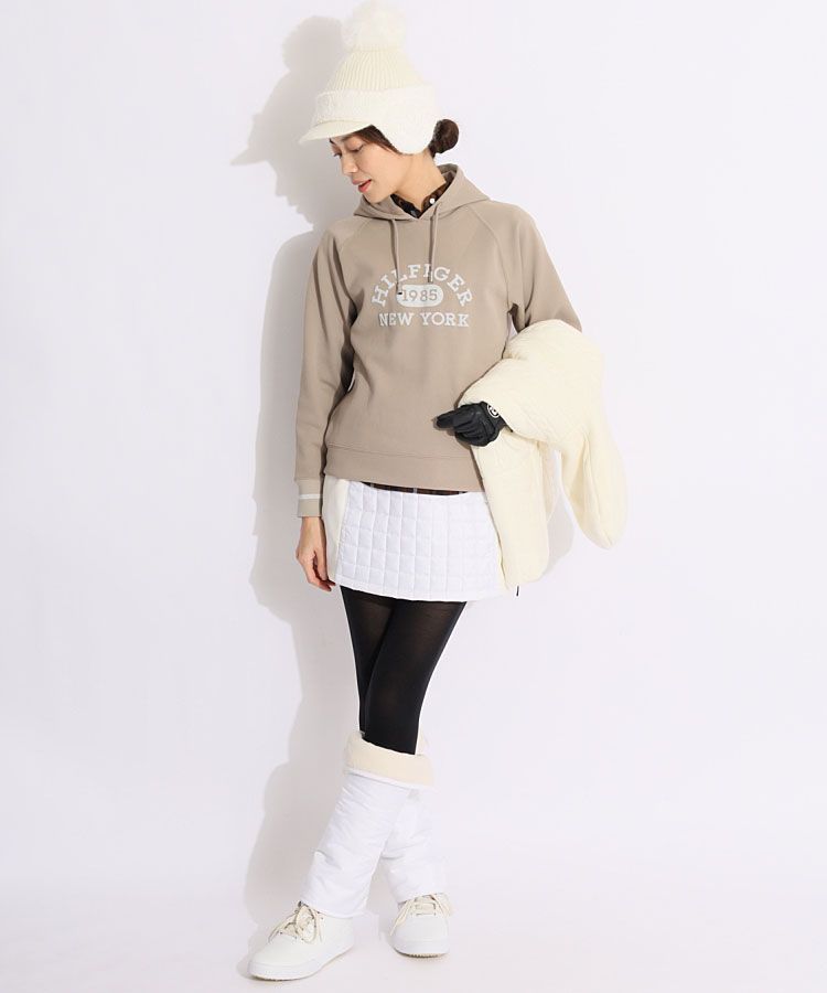 パーリーゲイツ PG 選べるデザイン耳当て付きポンポンニットキャップ