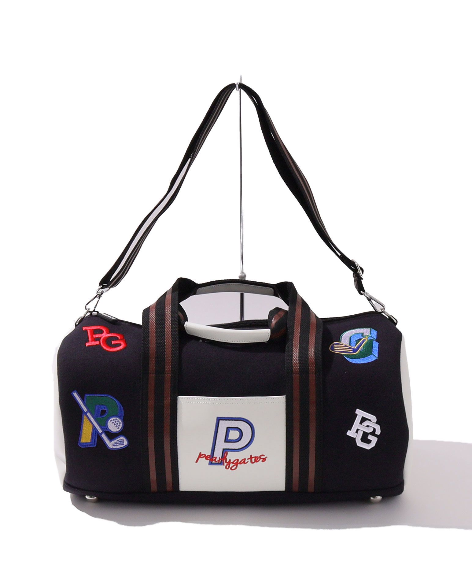 パーリーゲイツ PG ロゴワッペンカレッジ2WAYボストンバッグ