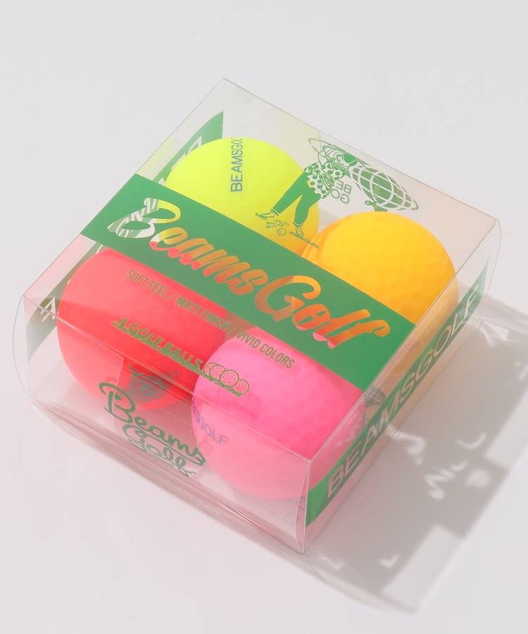 BE カラーゴルフボール4個セット