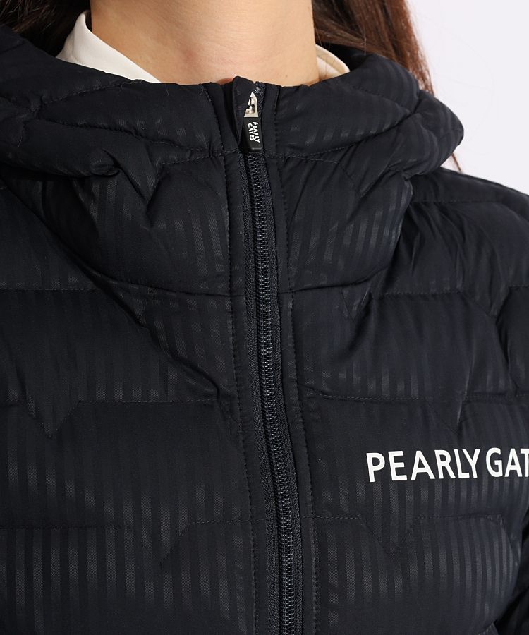 パーリーゲイツ PG 【発熱保温】ロゴプリント中綿ジャケット