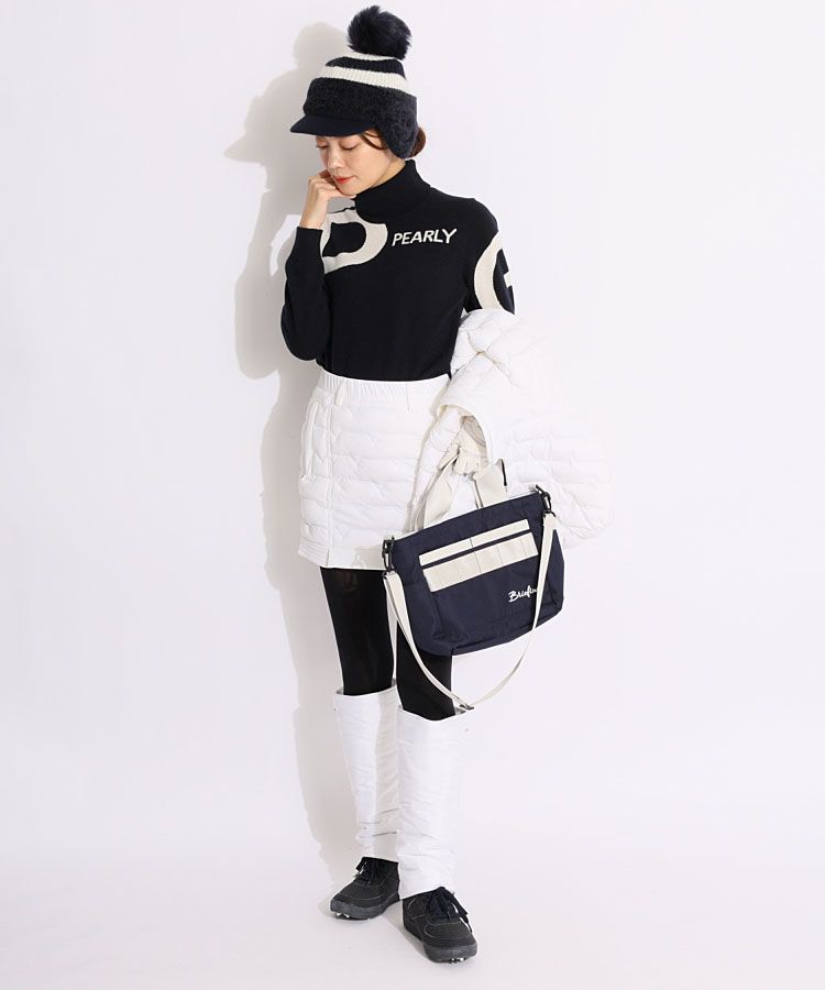 パーリーゲイツ PG 【発熱保温】裾フリル中綿スカート レディース