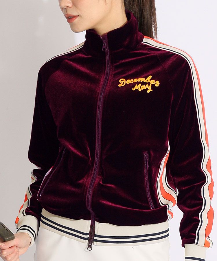 ディッセンバーメイ DM 配色ラインベロアトラックジャケット